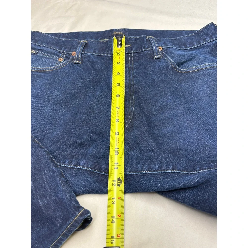 Polo Ralph Lauren Classic Fit Mens Indigo Blue Stretch Denim Jeans‎ 36x32